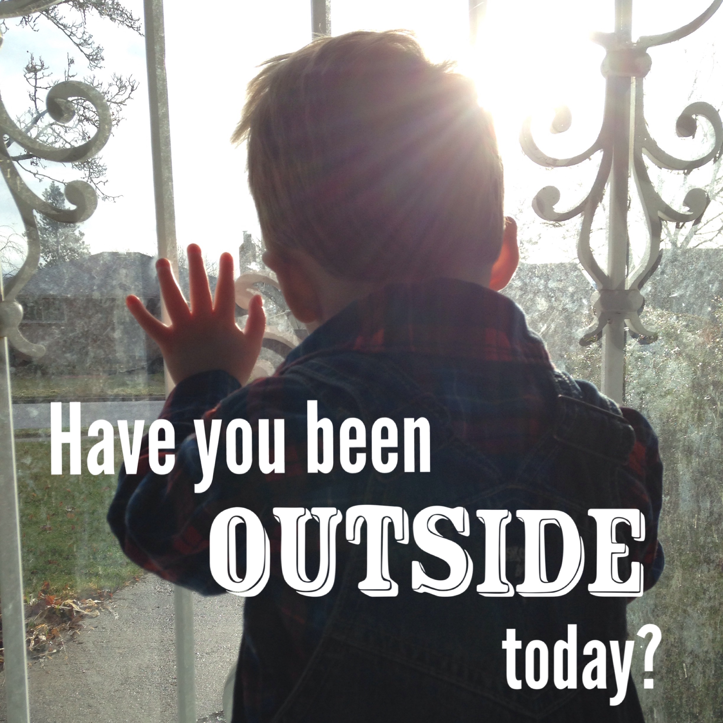 Have you been outside today? Ideas for going outside found at the Bitty-Bits Blog!